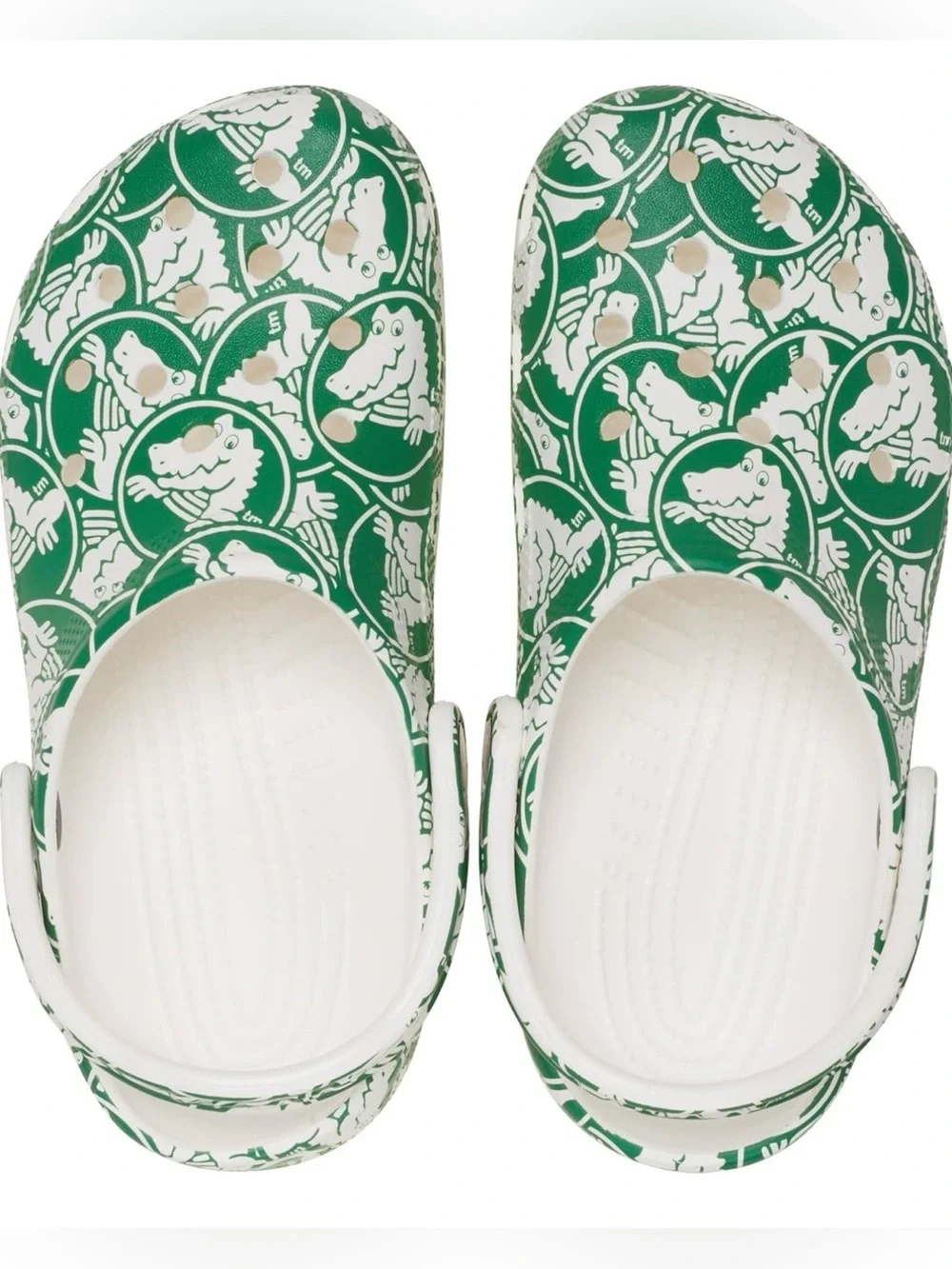 Crocs Unisex-Child Classic Graphic Clog - Green Ivy - Size 7 Toddler